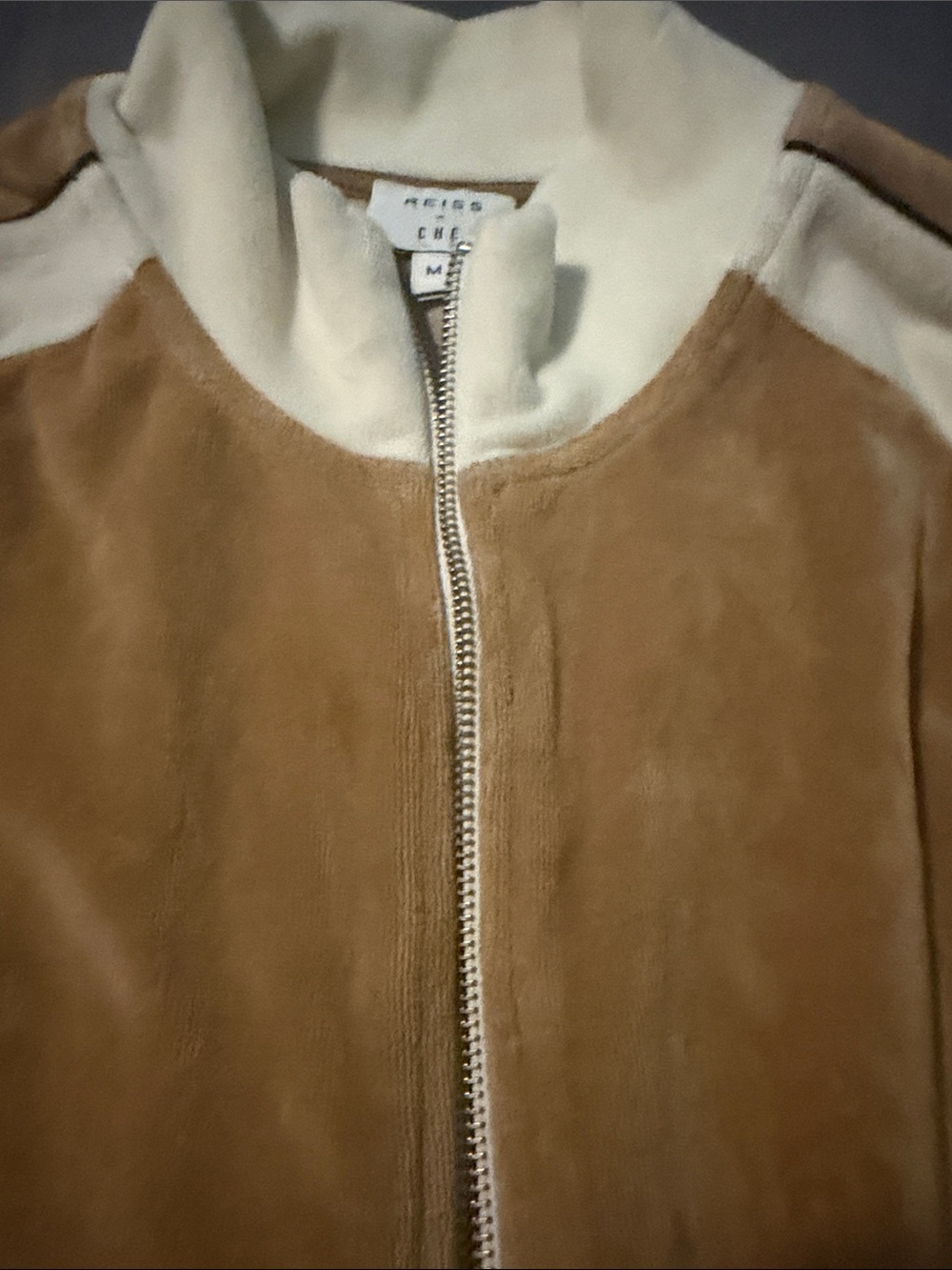 Brand new Reiss x Che Brown and Cream Zip-Up Jacket